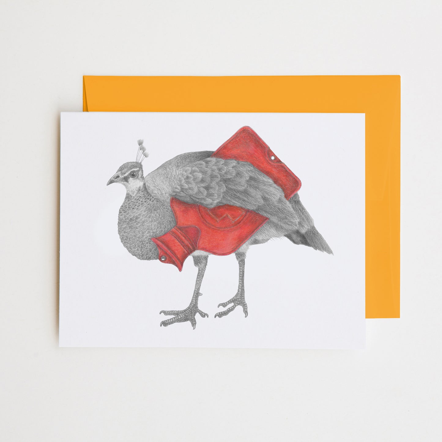 Abby Lirida Peahen Note Card