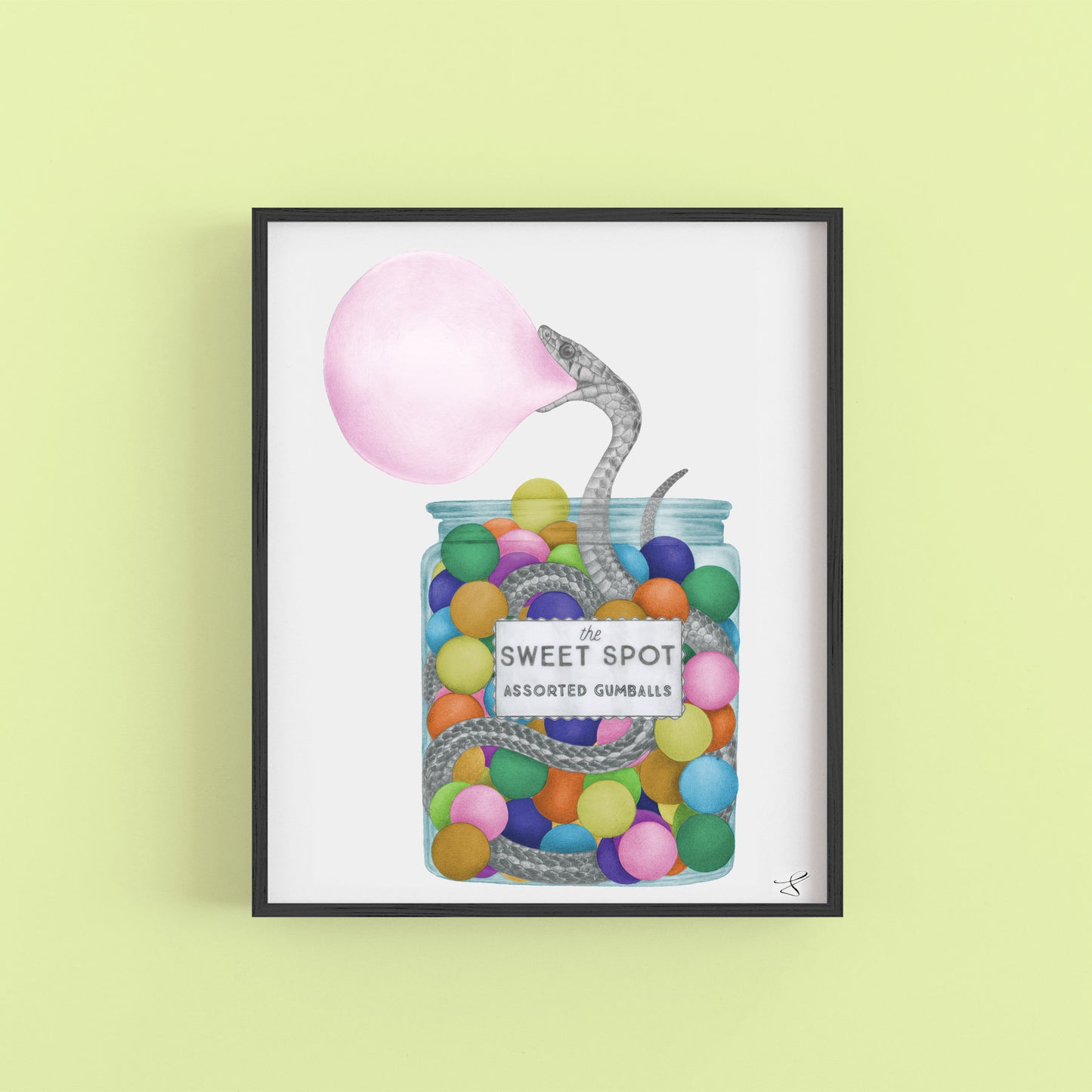 Dorothy Melville Eastern Garter Snake Portrait Study