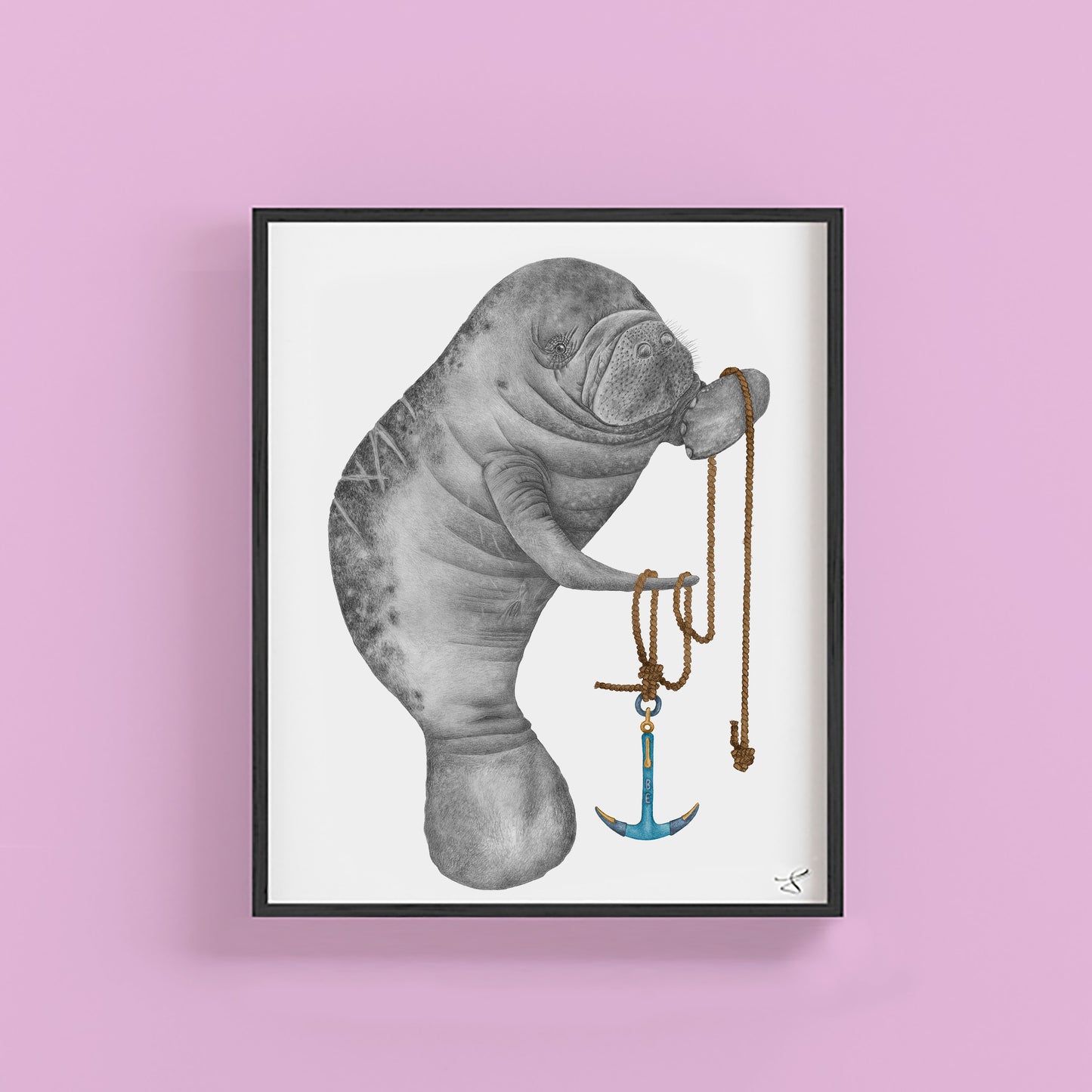 Bob Washago Manatee Portrait Study