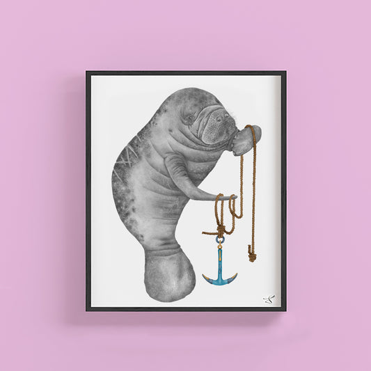 Bob Washago Manatee Portrait Study