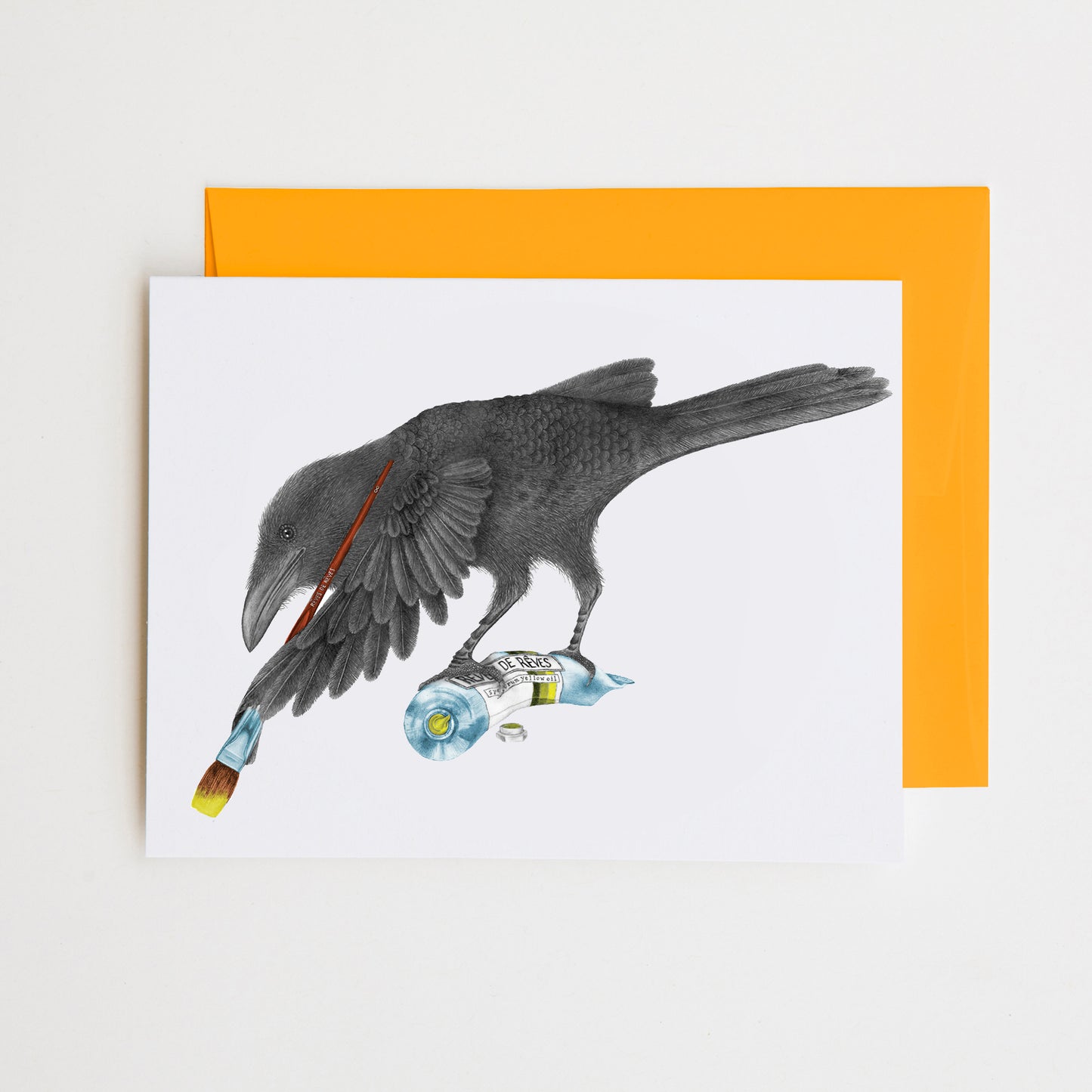 Aurora Belle Raven Note Card