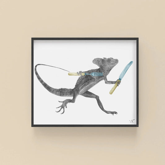 Campbell Croft Basilisk Lizard Portrait Study