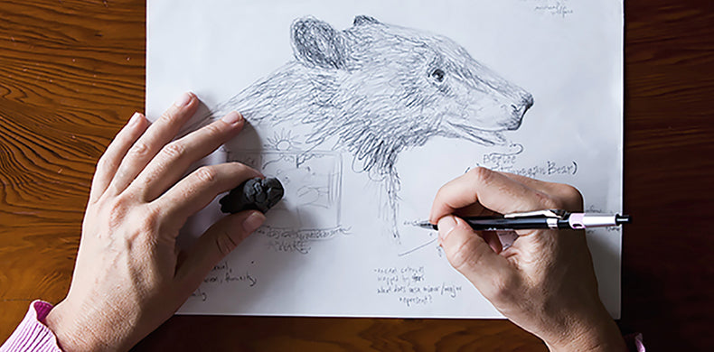 Central drawing Albert Finnegan Black Bear by Central & Gus :: drawings and dreams
