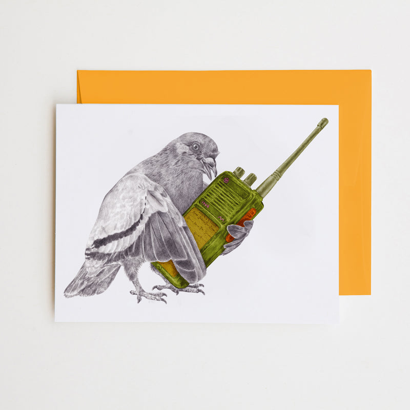 Marshie Bellows Pigeon Note Card